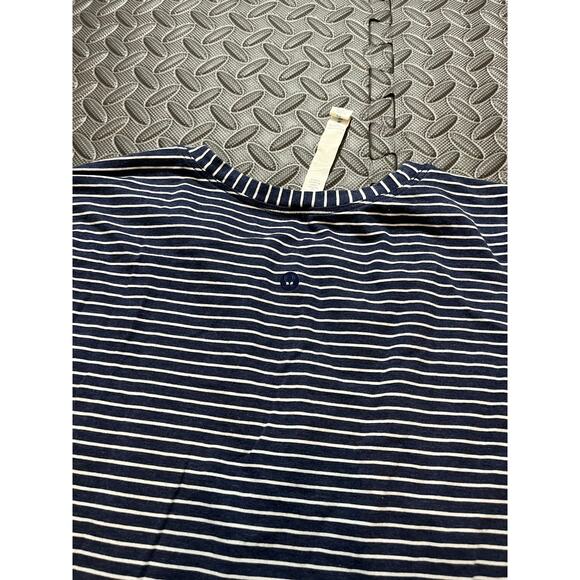 Lululemon Emerald Long Sleeve Modern Stripe Heathered Code‎ Blue White Size 4 - Picture 6 of 8